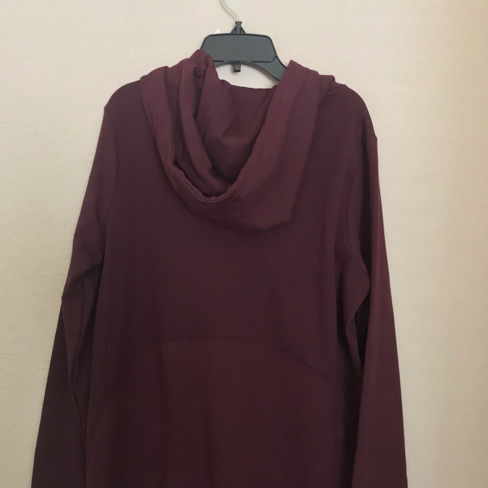 Athleta Triumph Sweatshirt Dress Antique Burgundy - Picture 7 of 10